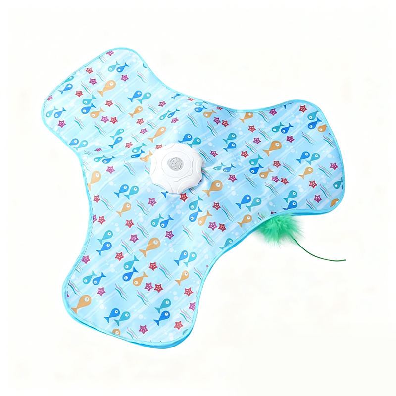 Cat Play Mat with Hidden Spring – Interactive Hunting Game