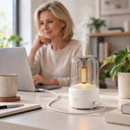 Aroma-Diffuser mit Kerzenlicht-Effekt und Luftbefeuchter