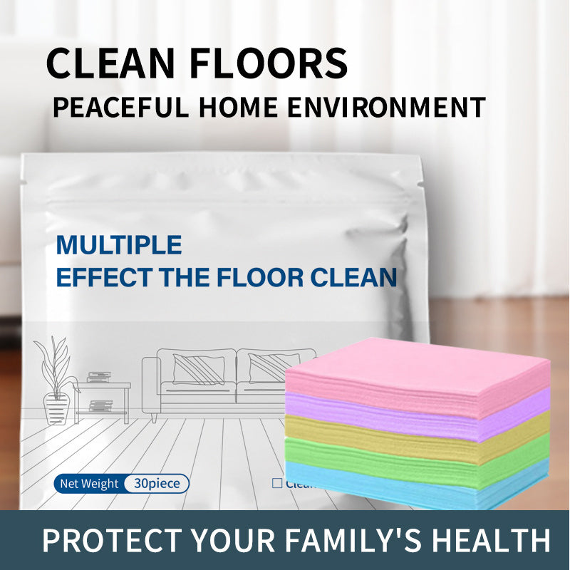 Floor Cleaning Wipes Water-Soluble Cleaning Sheets