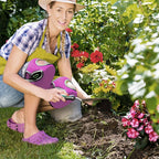 Ergonomic garden knee pads with adjustable straps