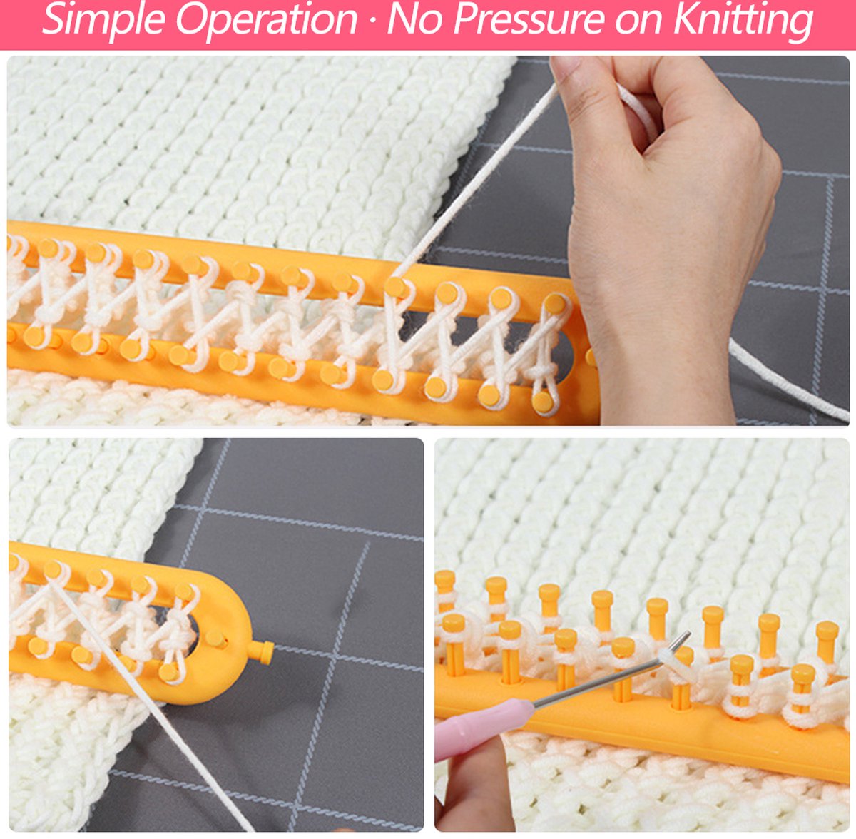 Strickrahmen ohne Nadeln – Einfache Wickeltechnik