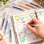 Glitter gel pen set with 1.0-mm ballpoint tip - 8 to 48 colors