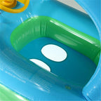 Baby Schwimmsitz mit Sonnendach – Aufblasbar mit Spielzeug
