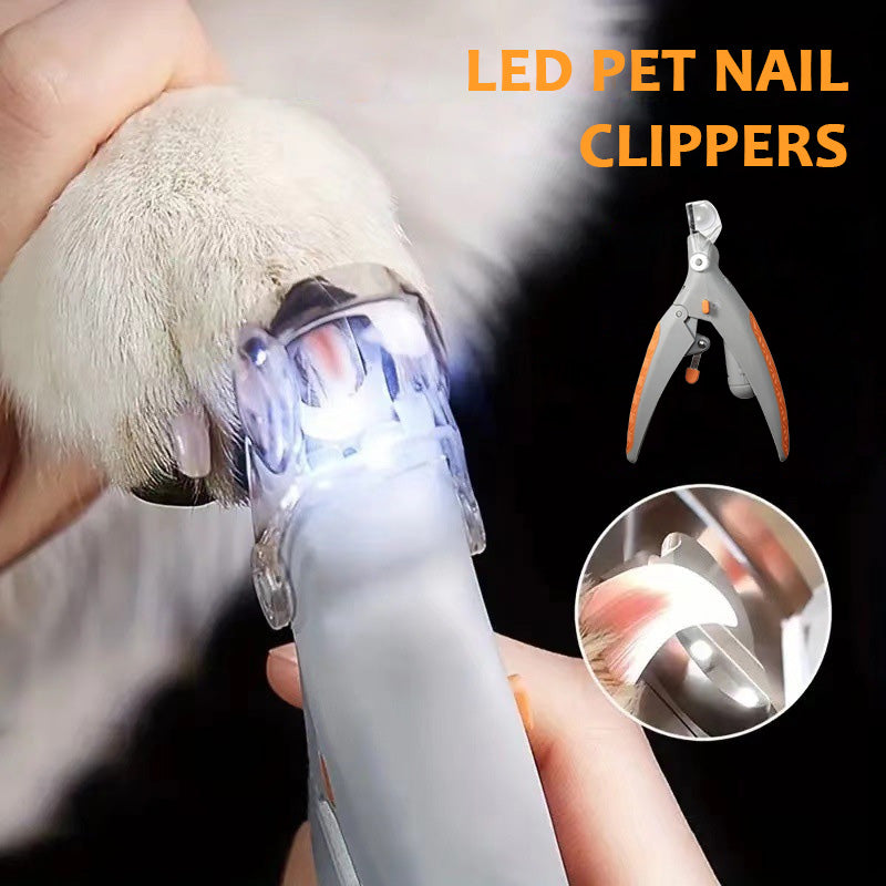 Pet Claw Scissors with LED Light – Replaceable Stainless Steel Blade