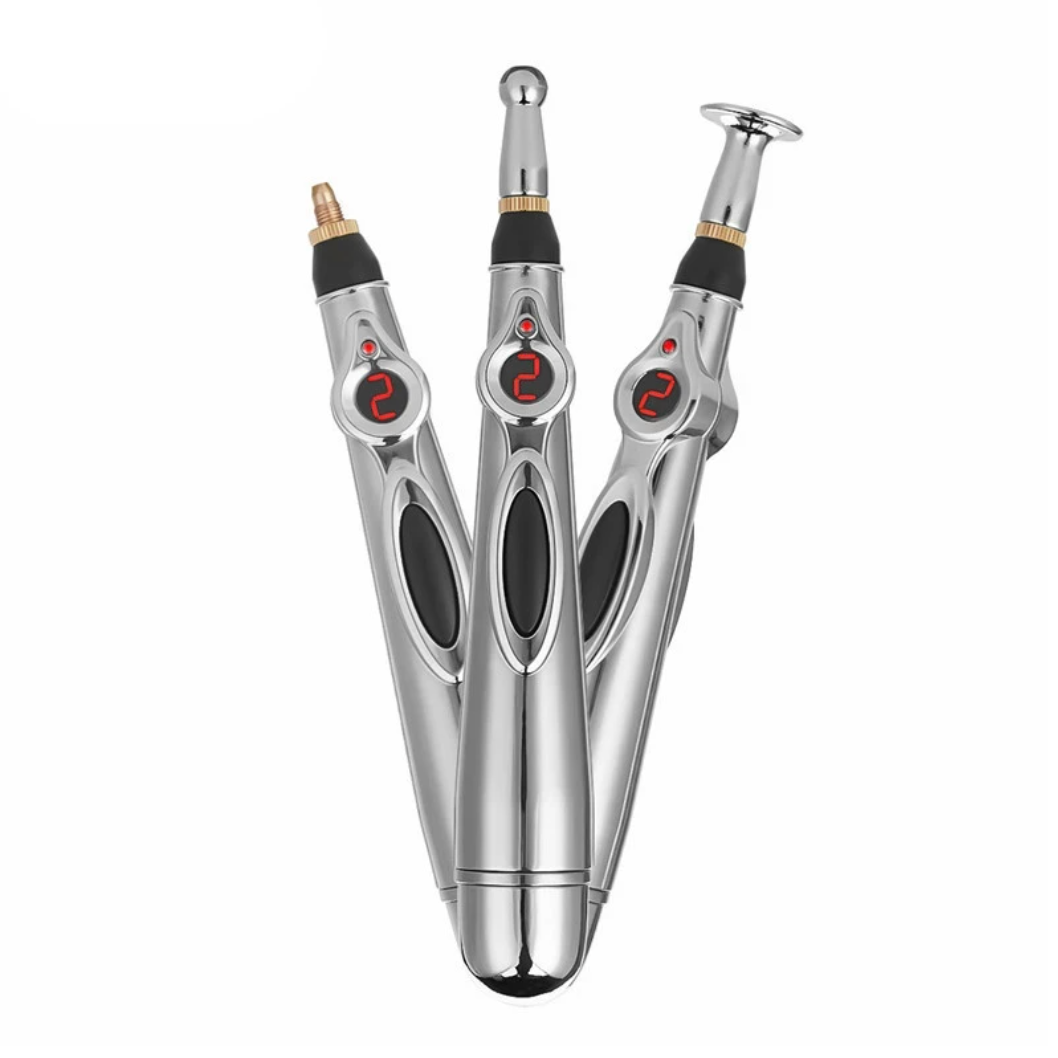 Electric Acupuncture Pen with 3 Interchangeable Tips