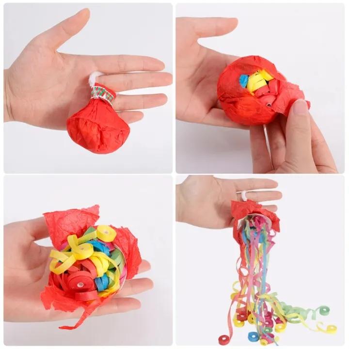 Paper Throw Streamers – Colorful Surprise Without Confetti Mess (10 Pieces)