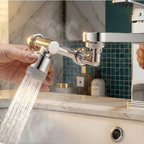 Faucet attachment with 1080° swivel function and 2 spray modes