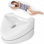 Kniekissen Memory Foam mit Gurt – Ergonomisch für Seitenschläfer