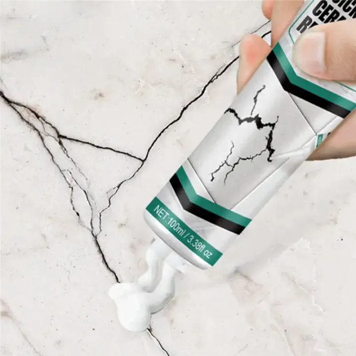Fast-drying repair paste for tiles – cracks, chips & joints