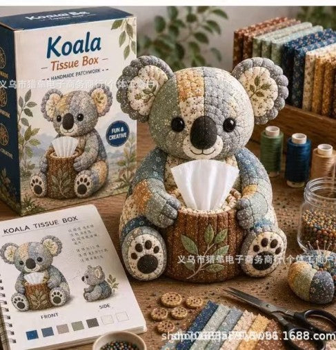 Taschentuchbox-Hülle DIY-Set mit Tierdesign