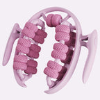 Massage roller for legs with ergonomic knobs