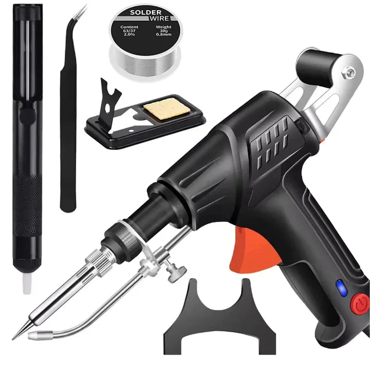 Automatic Soldering Gun with Wire Feed – 7-Piece Set
