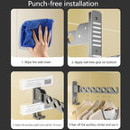 Foldable wall dryer with 180° swivel function