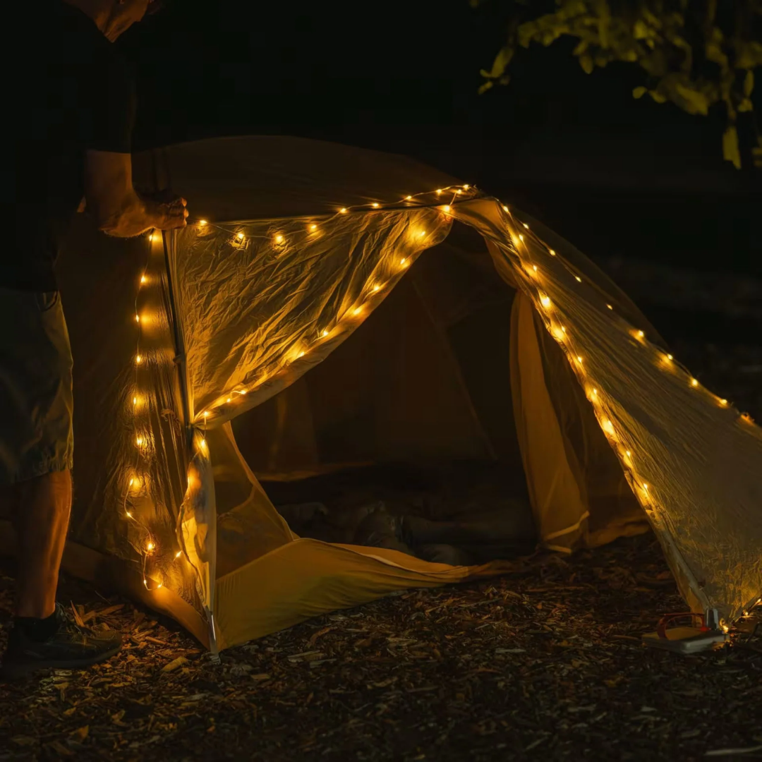 LED-Lichterkette USB-C Akku 10 m – Wasserdicht IP67