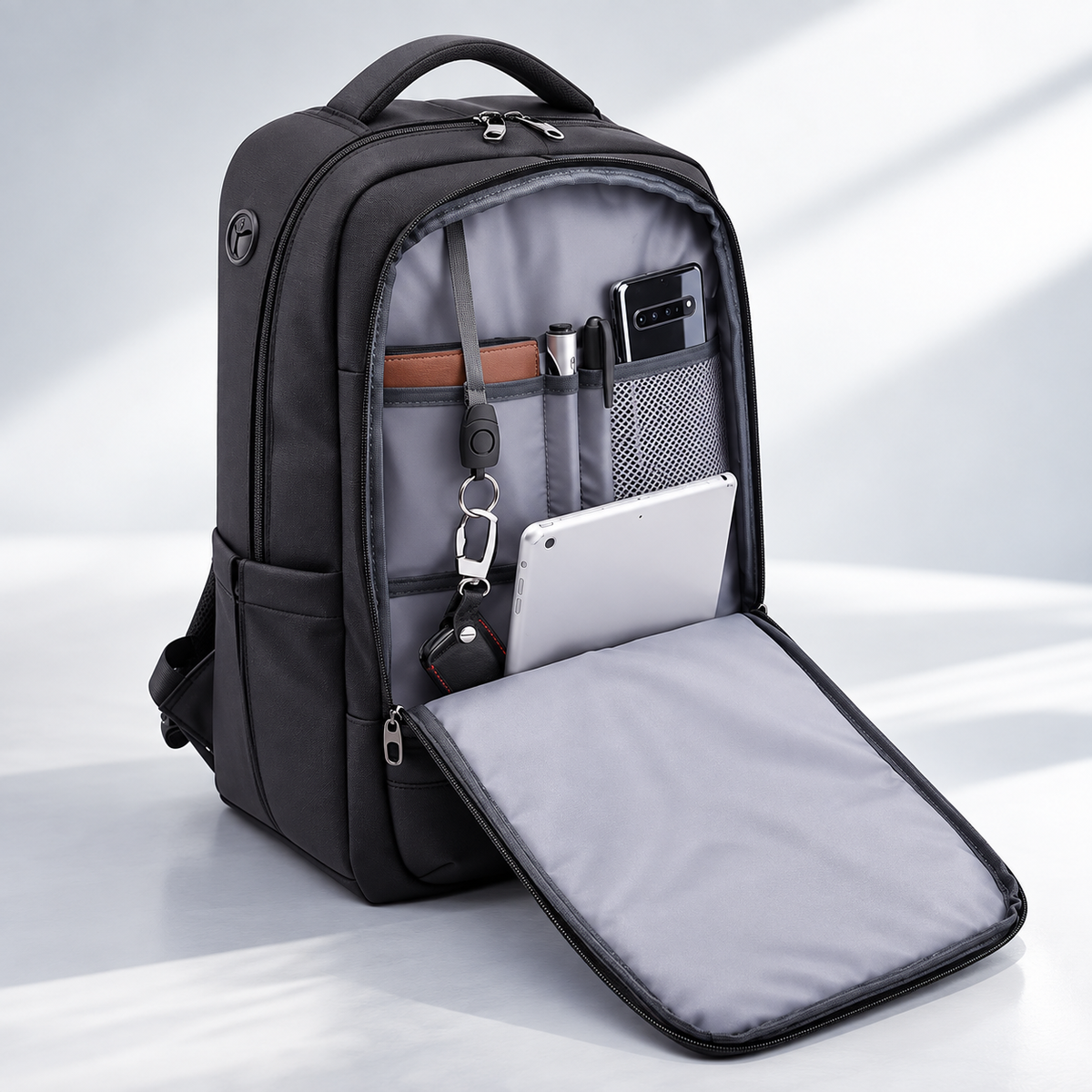 Reiserucksack erweiterbar mit Laptopfach