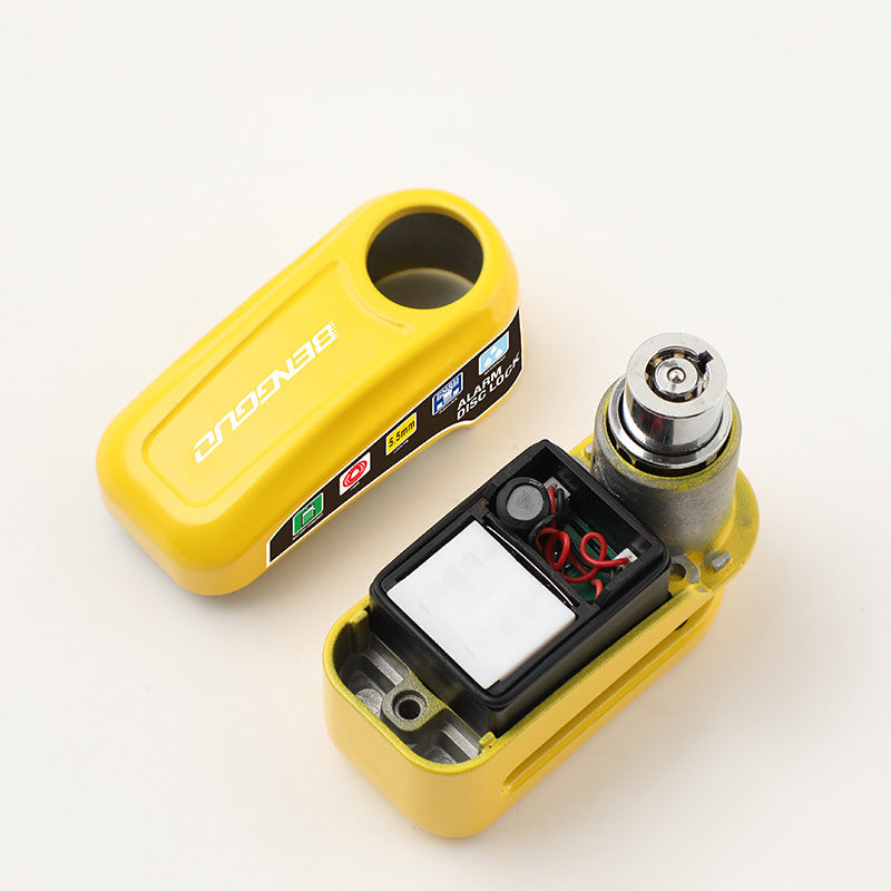 Brake disc lock with 110 dB alarm – theft protection