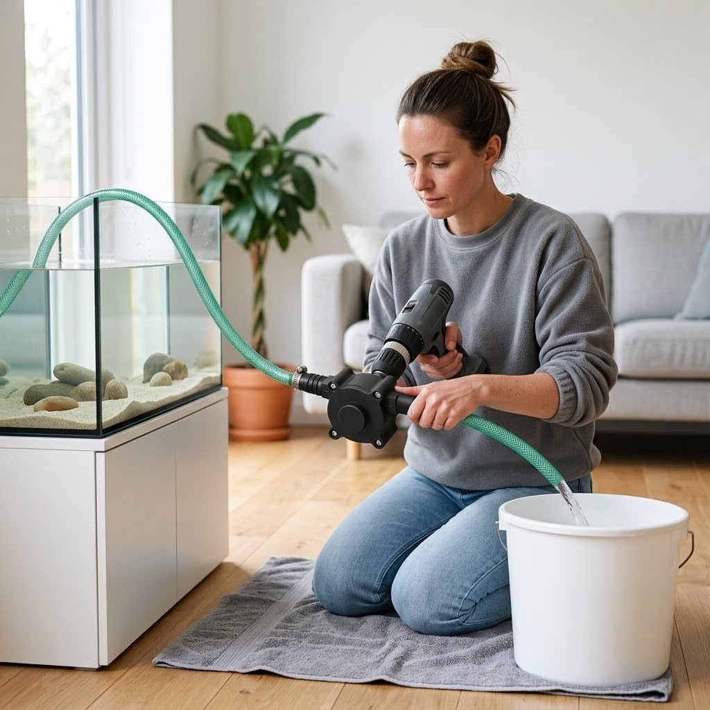 Bohrmaschinenpumpe selbstansaugend, 20–30 l/min, Anschluss Ø 19 mm