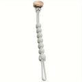 Silicone Pacifier Chain with Wooden Clip – Bear Design, BPA-Free