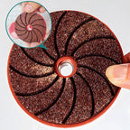 Polishing disc with cooling structure for angle grinders