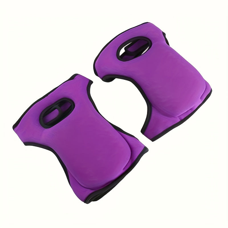 Ergonomic garden knee pads with adjustable straps