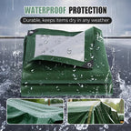 Waterproof tarpaulin with UV protection