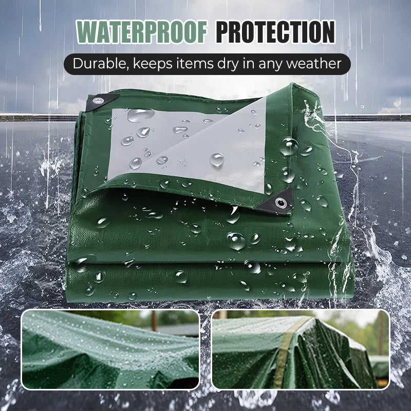 Waterproof tarpaulin with UV protection