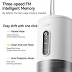 Electric oral irrigator with 3 pressure settings