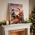 Christmas Diamond Painting with Beads, Santa Claus on a Train, 30 × 40 cm