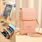 RFID Protection Crossbody Bag made of PU Leather with Anti-Theft Design