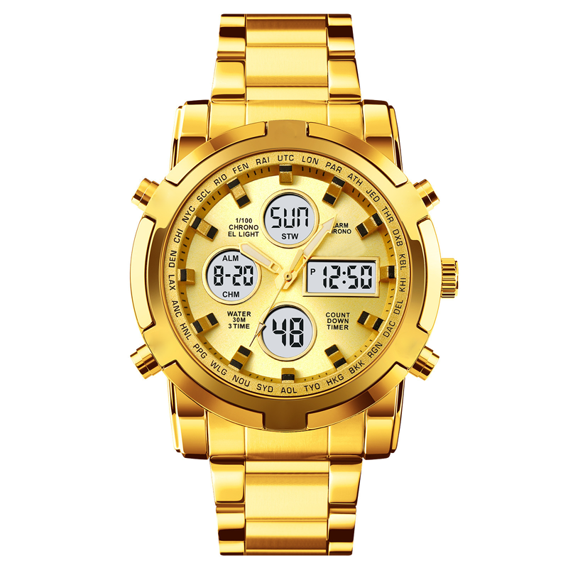Digital-Armbanduhr mit Multifunktionsdisplay