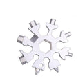 18-in-1 Multitool Edelstahl Schneeflocke-Design