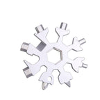 18-in-1 Multitool Edelstahl Schneeflocke-Design