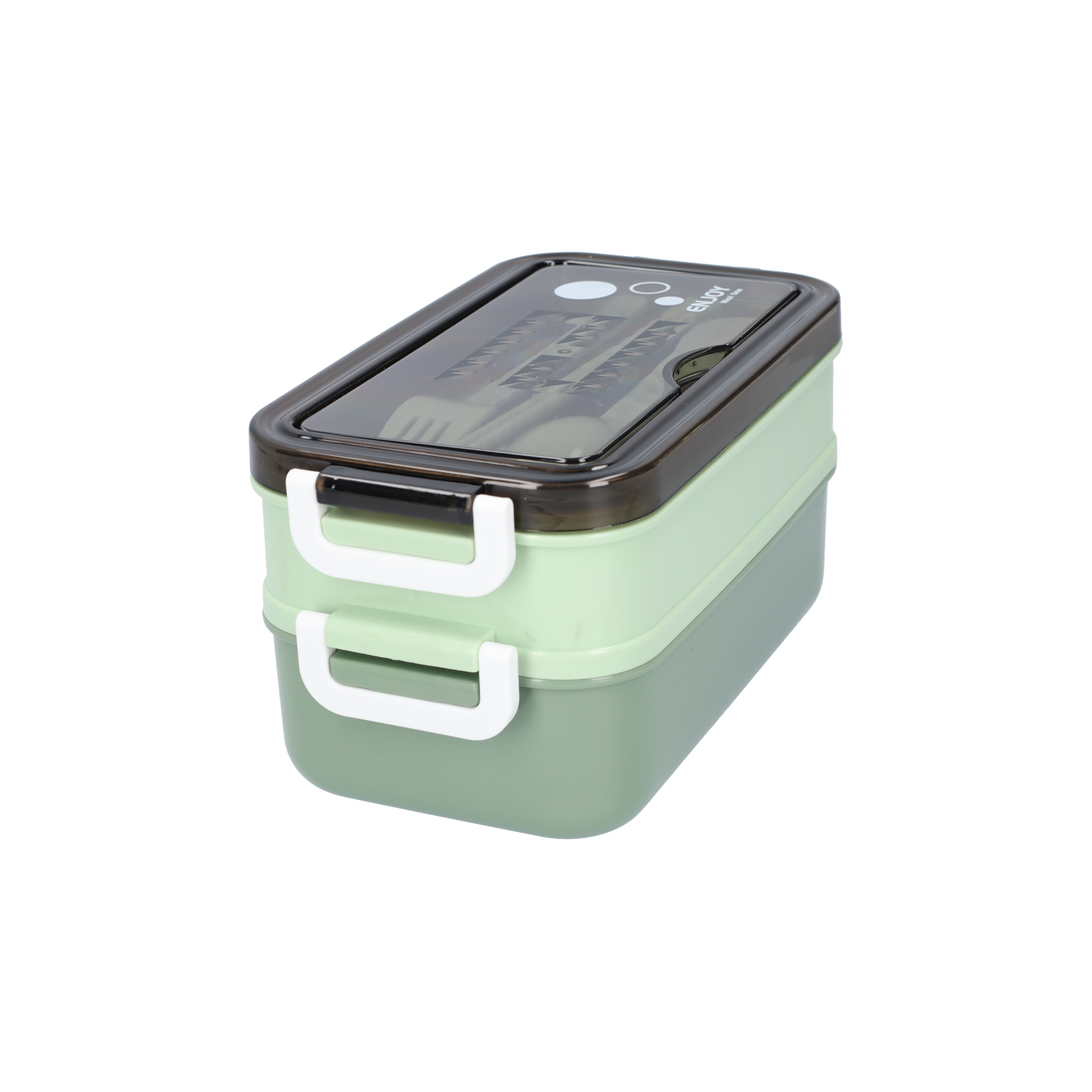 3-tier bread box with soup container and cutlery