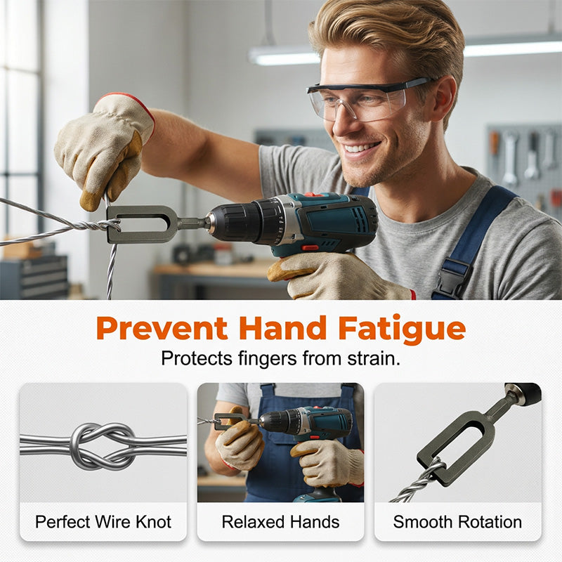 Wire Twisting Tool for Drills – Universal Hex Shank