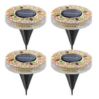 Solar garden lights mosaic design – 6 LEDs, up to 10 hours