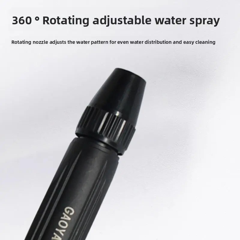 High-pressure spray gun with booster nozzle for car and garden