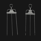 Grill Skewer Set with Scraper (Set of 3)