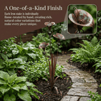 Gartenstecker Kupfer Calla-Lilien mit Glöckchen 61 cm hoch