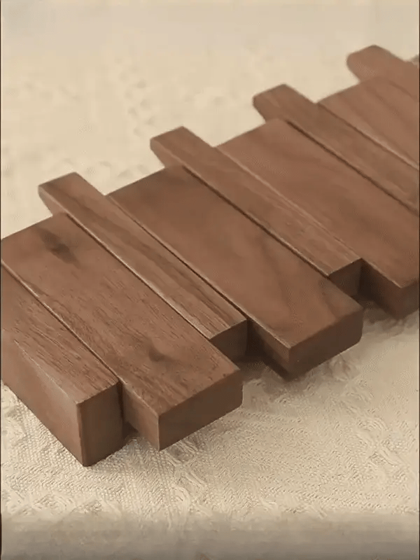 Piano key wooden coat rack – Decorative wall hook for any entryway