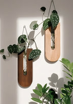 Wood Wall Vases in Rustic Decor for Dried Flowers