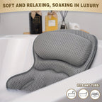Ergonomic Bath Pillow with Neck Support – Mesh Material