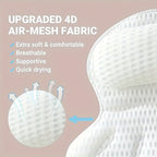 Ergonomic Bath Pillow with Neck Support – Mesh Material