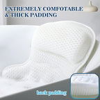Ergonomic Bath Pillow with Neck Support – Mesh Material