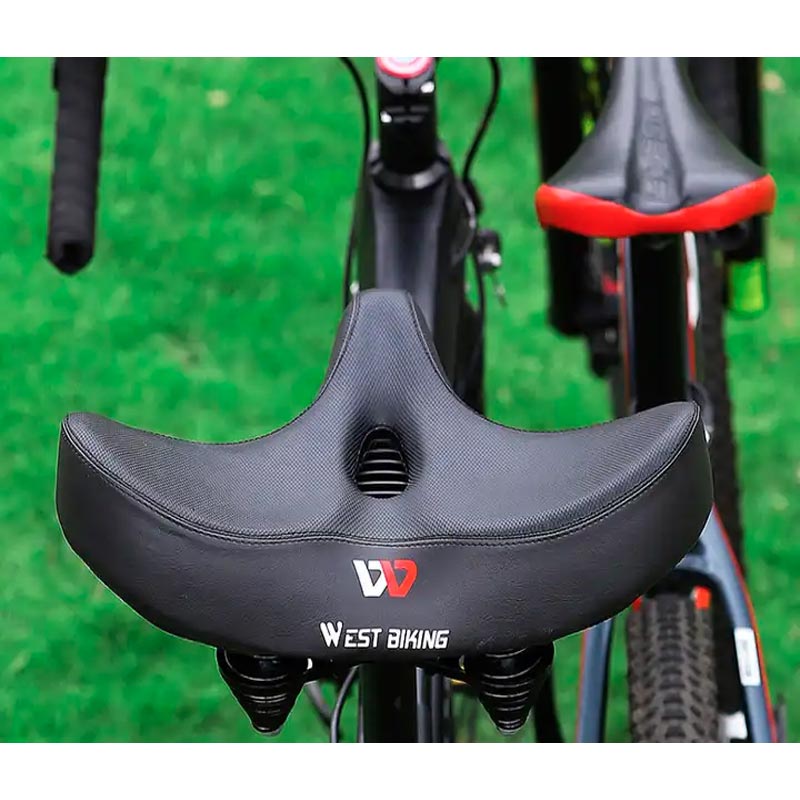 Ergonomisches Fahrradsattel extra breit und atmungsaktiv