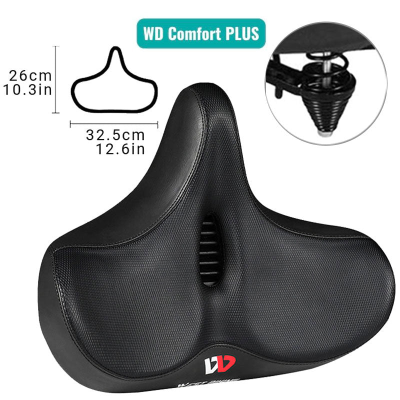 Ergonomisches Fahrradsattel extra breit und atmungsaktiv