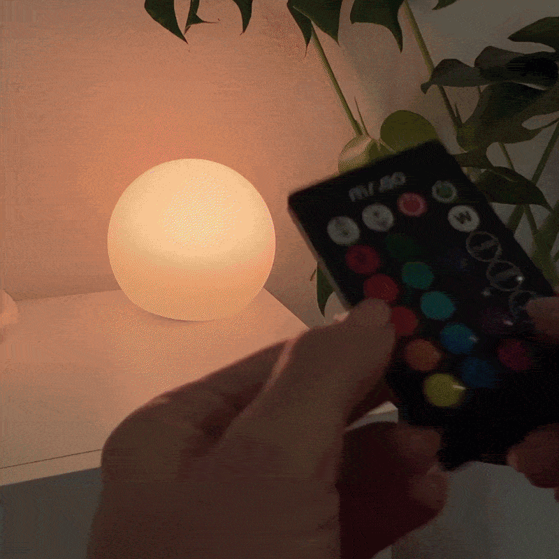 LED Globe Light Outdoor — 16 Colors, IP65, Wireless, Remote Control