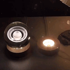 3D-Weltraum-Kristallkugel – Warmes Nachtlicht als Geschenk