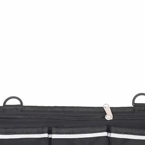 Rollstuhl-Organizertasche mit Schnellzugriff und Reflektorstreifen