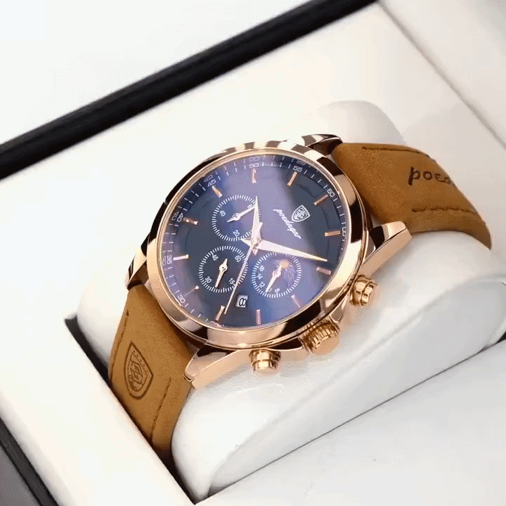 Men's chronograph with waterproof case