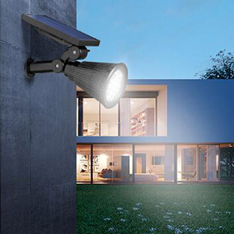 Solar LED Gartenstrahler mit automatischem Solarpanel